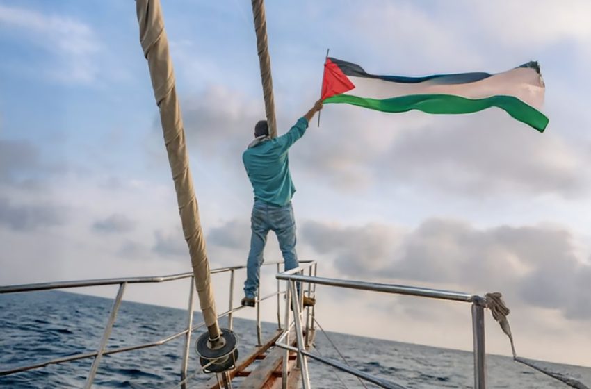  Sudafricanos zarpan con la flotilla civil más grande hacia Gaza