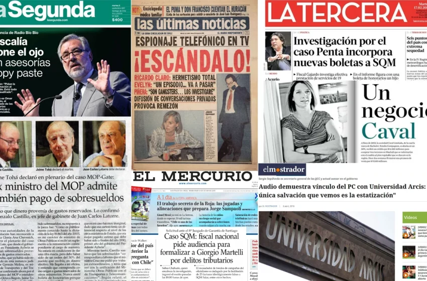  ESTOS SON ALGUNOS DE LOS NOMBRES QUE NO PUEDEN DEJAR DE ESTAR PRESENTES EN LA LISTA DE CHILE-CORRUPTO