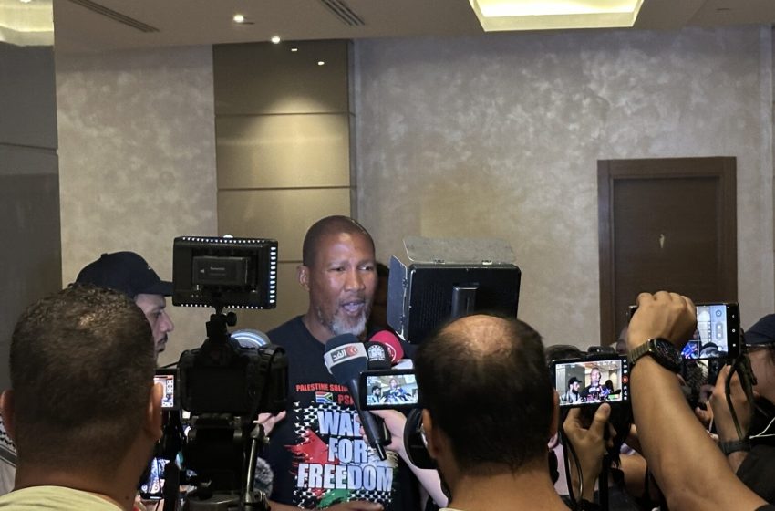  Mandla Mandela insta al mismo apoyo global para Palestina que ayudó a liberar a Sudáfrica del apartheid.