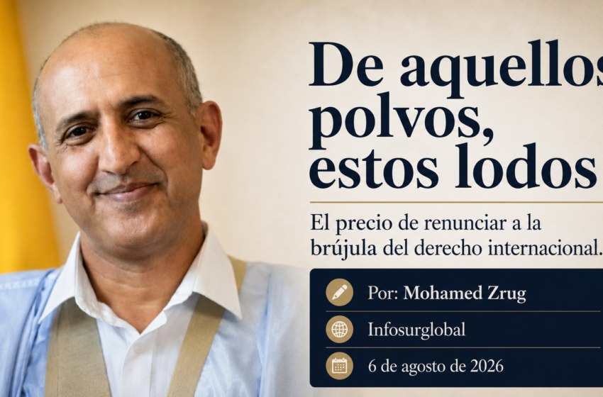  De aquellos polvos, estos lodos El precio de renunciar a la brújula del derecho internacional. Por Mohamed Zrug